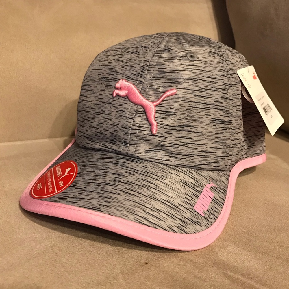 New pink/gray Puma hat